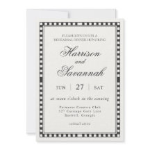 Jantar de Ensaios com Xadrez Harlequim Preto