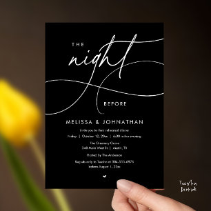 Convite Jantar de Ensaios da Noite Anterior ao Casamento R