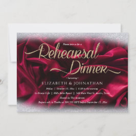 Convite Jantar de Ensaios de Casamento Minimalista Elegant