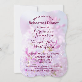 Convite Jantar de Ensaios de Casamento personalizável
