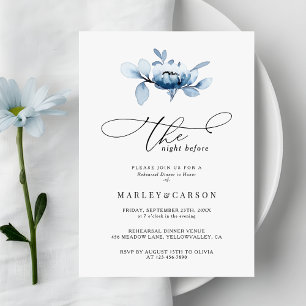 Convite Jantar de Ensaios de Floral Minimalista em Rotina