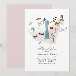 Convite Jantar de Ensaios do Casamento em Dubai UAE