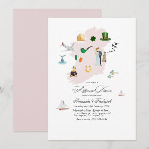 Convite Jantar de Ensaios do Casamento no Destino Irlanda