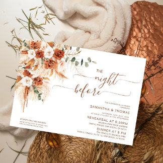 Convite Jantar de Ensaios Minimalista Moderno na Noite Ant