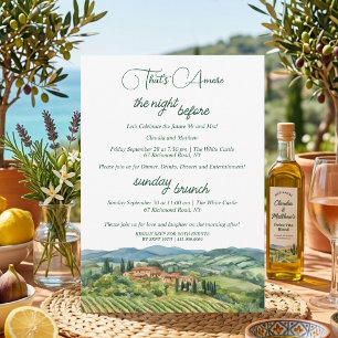 Convite Jantar de Ensaios That's Amore & Brunch de Domingo