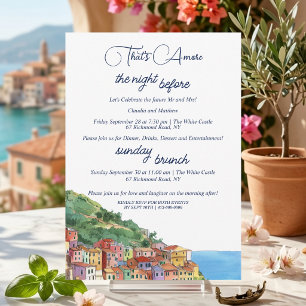 Convite Jantar de Ensaios That's Amore & Brunch de Domingo