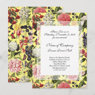 Convite Jantar de Gala no Jardim Botânico Elegante Primave