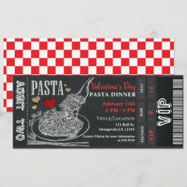 Convite Jantar de Macarrão Giz Jantar de Dia dos Namorados