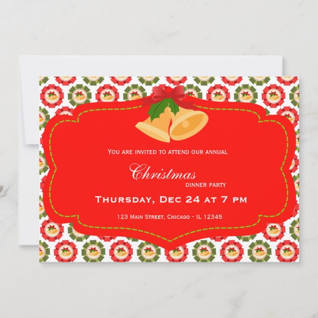 Convite Jantar de Natal (Frente)