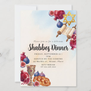 Convite Jantar de Shabbos Shabat Judaico Shabbat Shalom