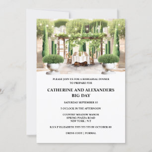 Convite Jantar de vinheta no verão piazza