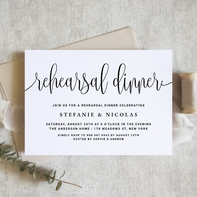 Convite Jantar do Ensaio de Caligrafia Negra (Criador carregado)