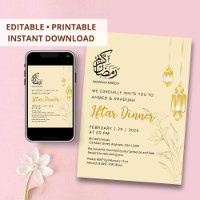 Jantar Iftar com Lanternas Florais de Ouro de Luxo
