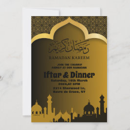 Convite Jantar Iftar de Ouro Ramadan 2025