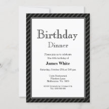 Janto aniversário de 40 anos preto e branco modern