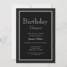 Janto aniversário de 40 anos preto e branco modern