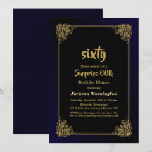 Janto de 60º aniversário da Surpresa Dourada e Neg