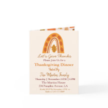 Janto de Ação de Graças Autumn Boho Rainbow