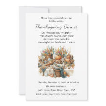 Janto de Ação de Graças da Família Boho Cottage Am