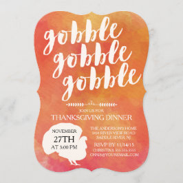 Convite Janto de Ação de Graças da Turquia, Modern Gobble