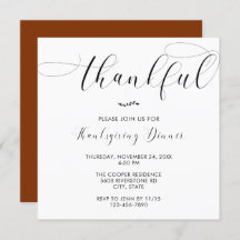 Janto de Ação de Graças Elegante - Simples Script