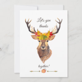 Convite Janto de Ação de Graças para Vamos de outono