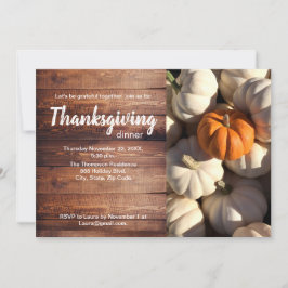 Convite Janto de Ação de Graças Pumpkin Harvest Foto