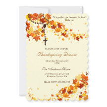 Janto de Ação de Graças Religioso Folhas Rosárias