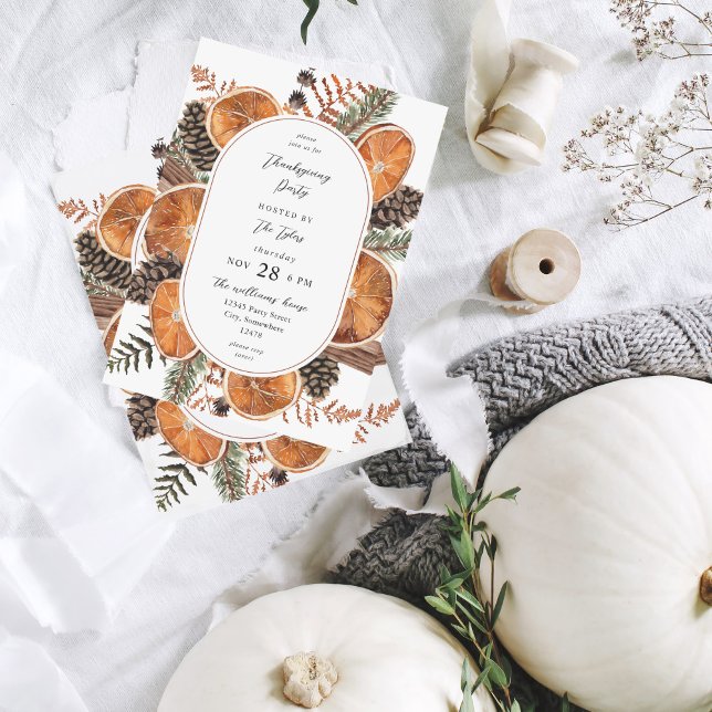 Convite Janto de Ação de Graças sobre Férias Russas das La (Criador carregado)