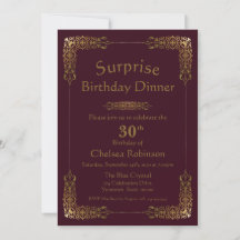 Janto de aniversário de 30 anos de Surpresa Dourad