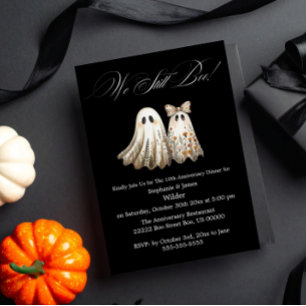 Convite Janto de Aniversário de Casamento do Feliz Hallowe