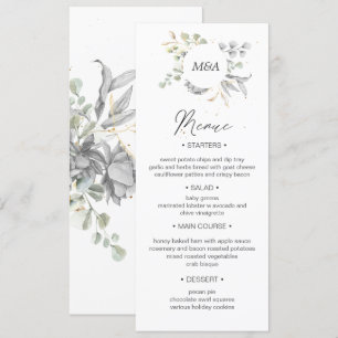 Convite janto de Casamento Dramático de Ouro Floral de pra