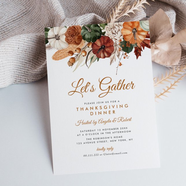 Convite janto de colheita de outono (Criador carregado)
