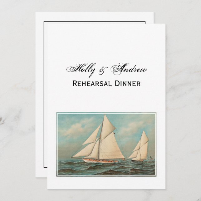 Convite Janto de ensaio #1 em iates de safra náutica (Frente/Verso)