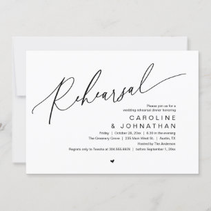 Convite Janto de ensaio, A Noite Antes Da Festa de casamen
