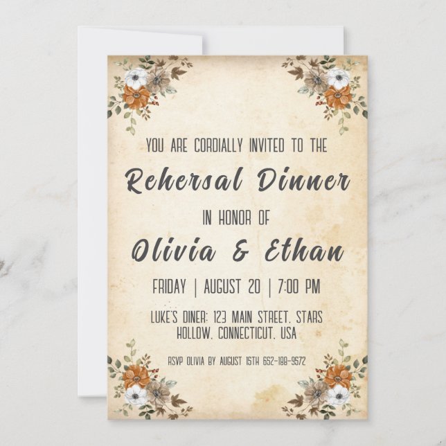 Convite janto de ensaio botânico (Frente)