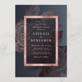 Convite Janto de ensaio botânico de rosa de luxo