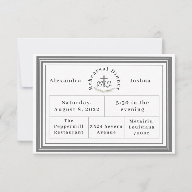 Convite Janto de ensaio católico em Bíblia-verso (Frente)