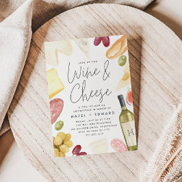 Convite Janto de ensaio Charcuterie Wine & Cheese