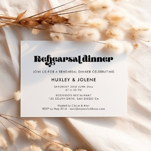 Convite janto de ensaio com o retrovisor