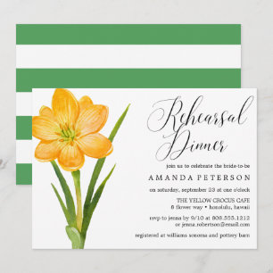 Convite Janto de ensaio CROCUS AMARELO da Trendy Flower