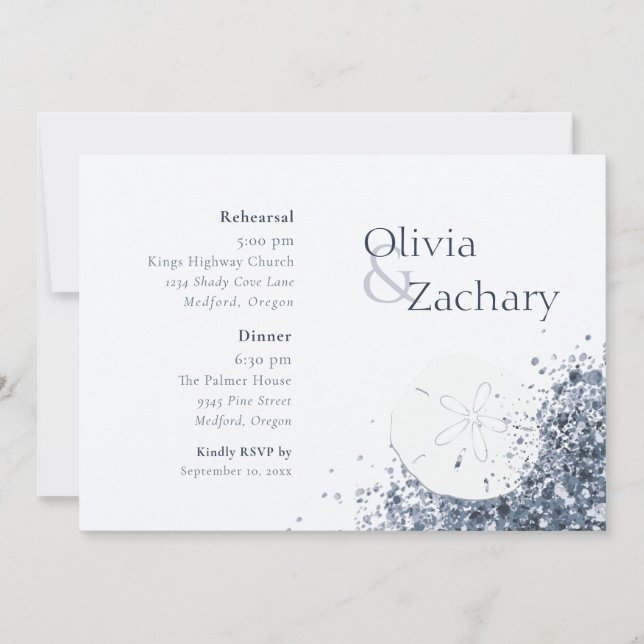 Convite Janto de ensaio da areia do Oceano Boho (Frente)