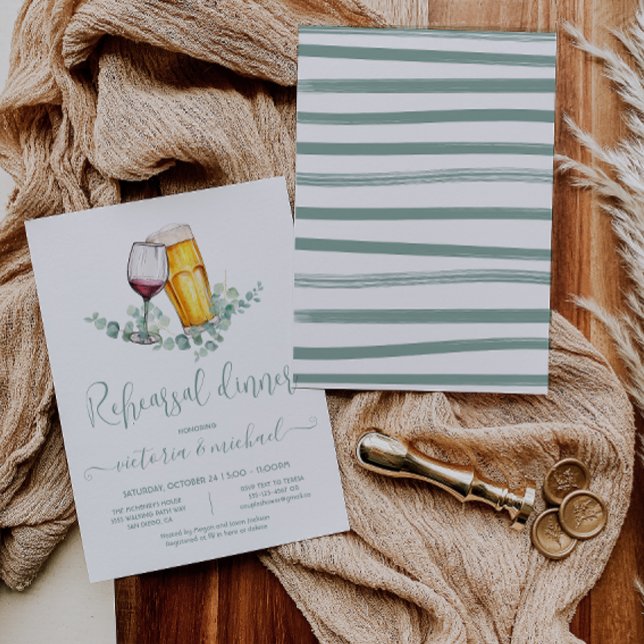 Convite Janto de ensaio da cerveja e do vinho (Criador carregado)