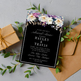 Convite Janto de ensaio da Flor Romântica Floral Moody Dar