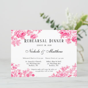 Convite Janto de Ensaio da Flor Toilar Romântica Rosa