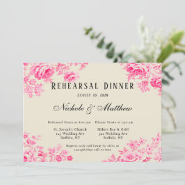 Convite Janto de Ensaio da Flor Toilar Romântica Rosa