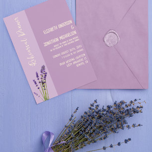 Convite Janto de ensaio de amor de lavanda