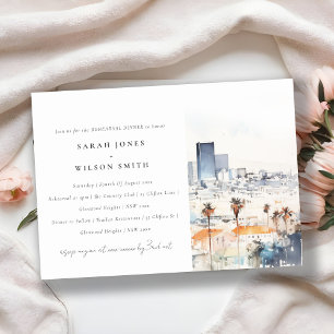 Convite Janto de Ensaio de Aquarela de Los Angeles Califor