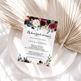 Convite Janto de Ensaio de Borgonha da Rússia do outono