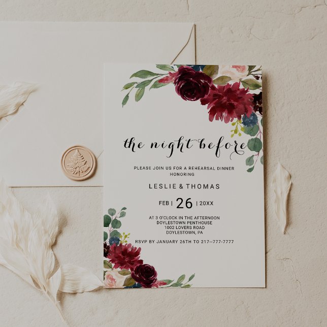 Convite Janto de Ensaio de Borgonha da Rússia do outono (Criador carregado)